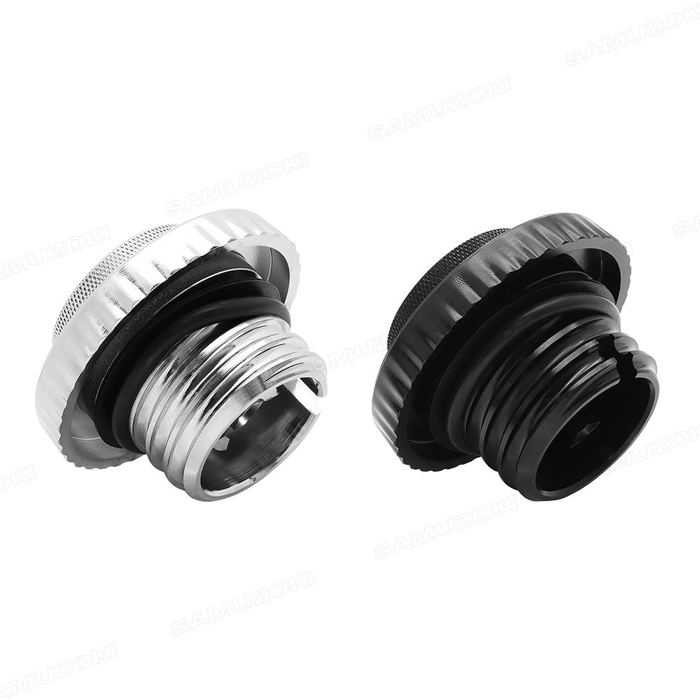 Motorcycle Black Pop Up Fuel Tank Cap Right Hand Thread Reservoir Gas Cap For Harley Dyna Softail Fatboy Touring Sportster XL883