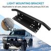 Universal License Plate Frame Off Road Accessories Bumper License Plates Holder Car Light Bar Mount Aluminum Holder SUV Brackets