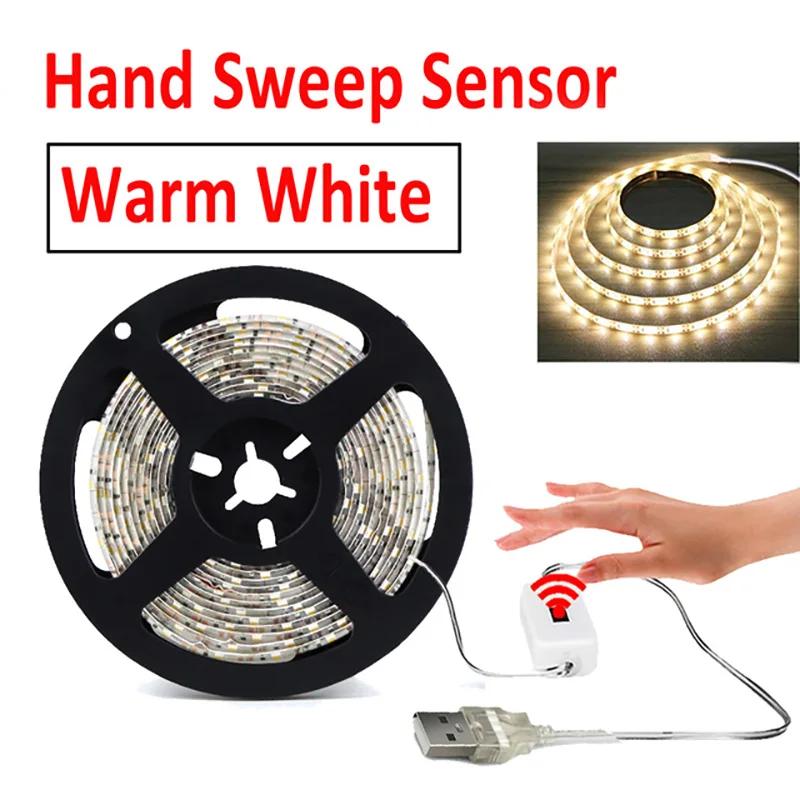 3M LED Strip Light Hand Sweep Waving Sensor 5V USB 2835 Backlight LED TV Kitchen Under Cabinet Lamp for Home Decoration