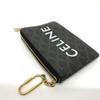 CELINE 10C662CA2 Triomphe  coin purse PVC/Leather Brown/GoldHardware
