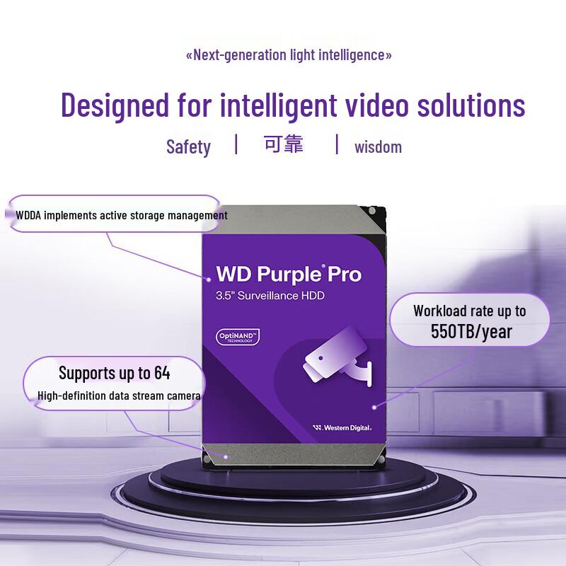 Western Digital WD Purple Pro 8TB Surveillance Hard Drive