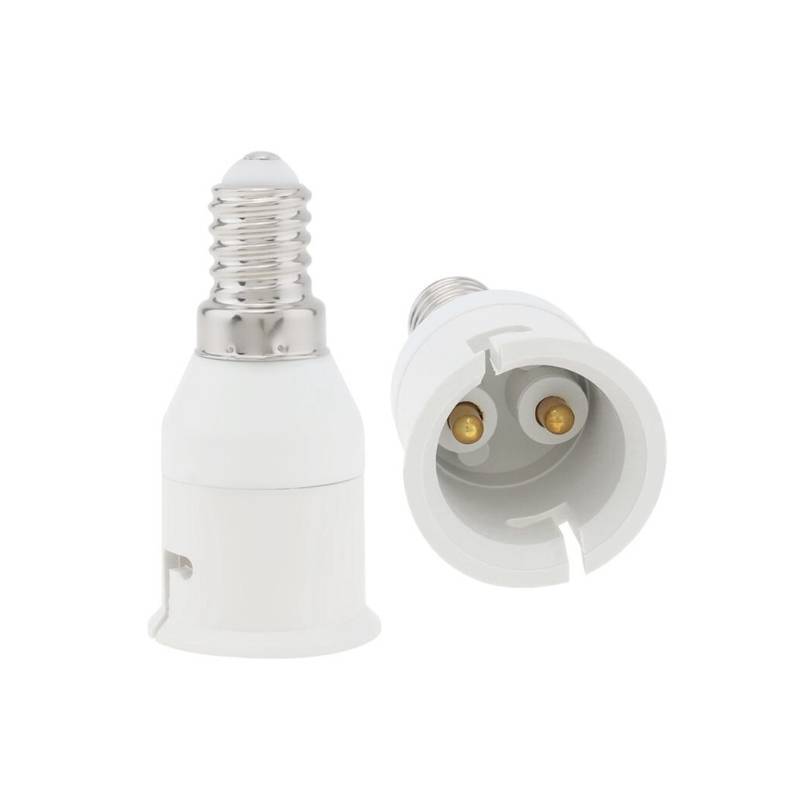 E14to B22 Light Socket Adapter With Fireproof Pc Material For Home And Commercial Use