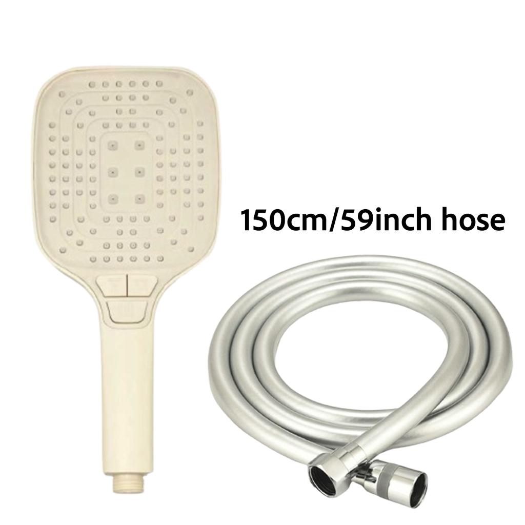 Large Panel Multi-Functional Handheld Shower Head Anti-Clogging Pressurized Shower Head with Spray Gun Multiple Adjustable Speed