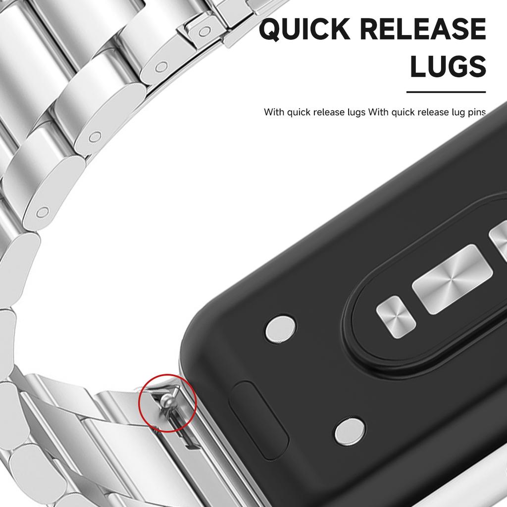 Ремешок из нержавеющей стали для Samsung Galaxy Fit 3, металлический браслет, роскошный деловой ремешок для Samsung Galaxy Fit3 SM-R390, аксессуары