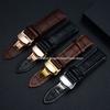 Ремешки для часов из натуральной коровьей кожи с коробкой WatchBand 14 мм 16 мм 18 мм 19 мм 20 мм 22 мм 24 мм Браслет для часов Ремень Застежка-бабочка Наручный ремешок