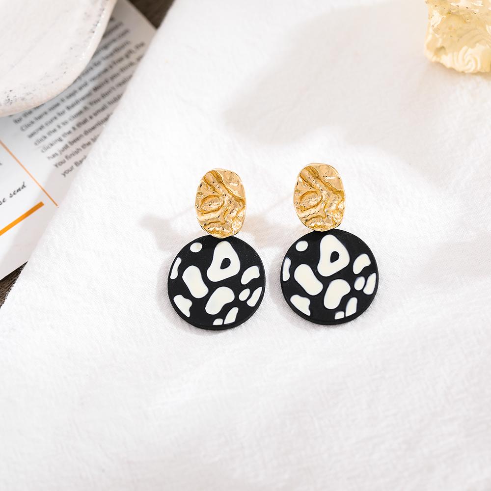 Ретро темпераментные капающие геометрические серьги неправильной формы, полые серьги с подвеской, геометрические серьги, простые серьги