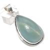 Aquamarine Gemstone 925 Sterling Silver Jewelry Pendant 2.21"