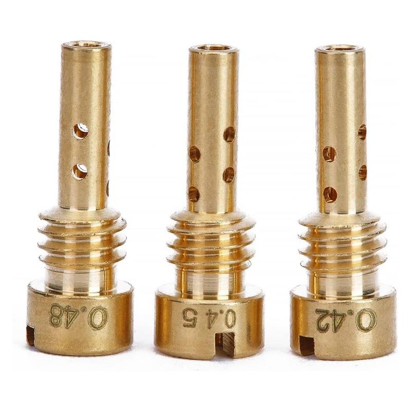 6Pcs Motorcycle Carburetor Jet Including Main Jets & Pilot Jets for Harley Softail 1988-2017 Fit Dyna Touring 1988-2016