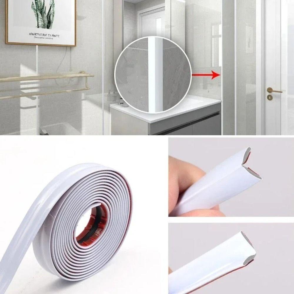 Dustproof Corner Molding Trim Tape Wardrobe Moving Door Seam Beauty Seam Sticker Sealing Strip