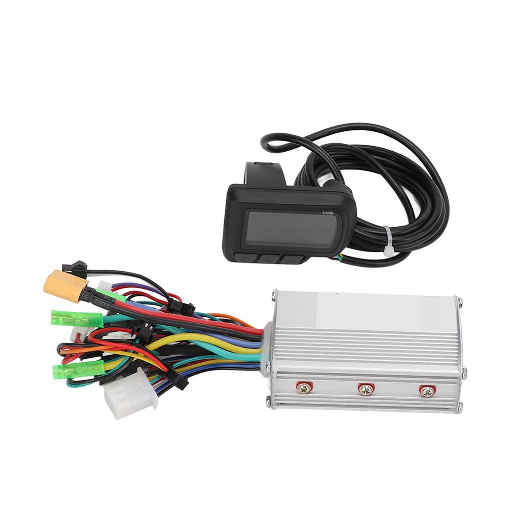 Контроллер для переоборудования велосипеда 36 48В 350Вт 3 режима Бесщеточный мотор для скутера с ЖК-дисплеем Интерфейс USB для фары