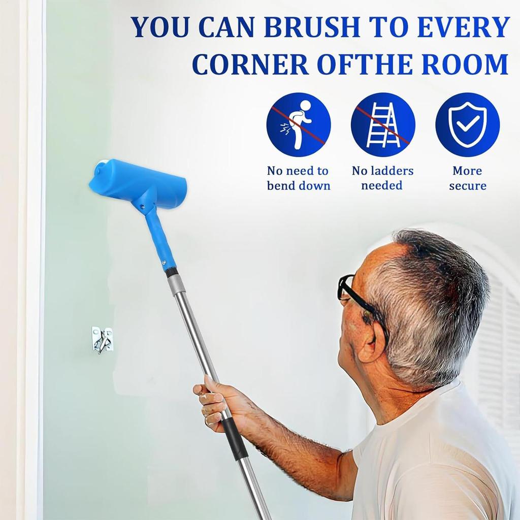 Ceiling Paint Roller No Drip Painting Tool Adjustable Shield Painting Tool For Home Kitchen Bathroom Living Room Garage Interior
