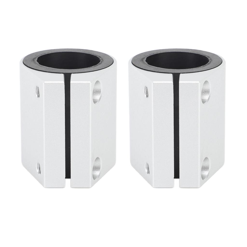 2pcs 1in High Temp Exhaust Clamp Aluminum Butt Joint Exhaust Band Clamp for Banshee 1987 to 2006 Silver