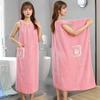 100*130cm Large Bath Towels for Body Coral Velvet Bath Towels Lady Wearable Fast Drying Beach Spa Bathrobes Bath Skirt