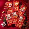 6pcs Cartoon 2025 Snake Year Red Envelopes Traditional Gifts Packing Bags  Kids Gift