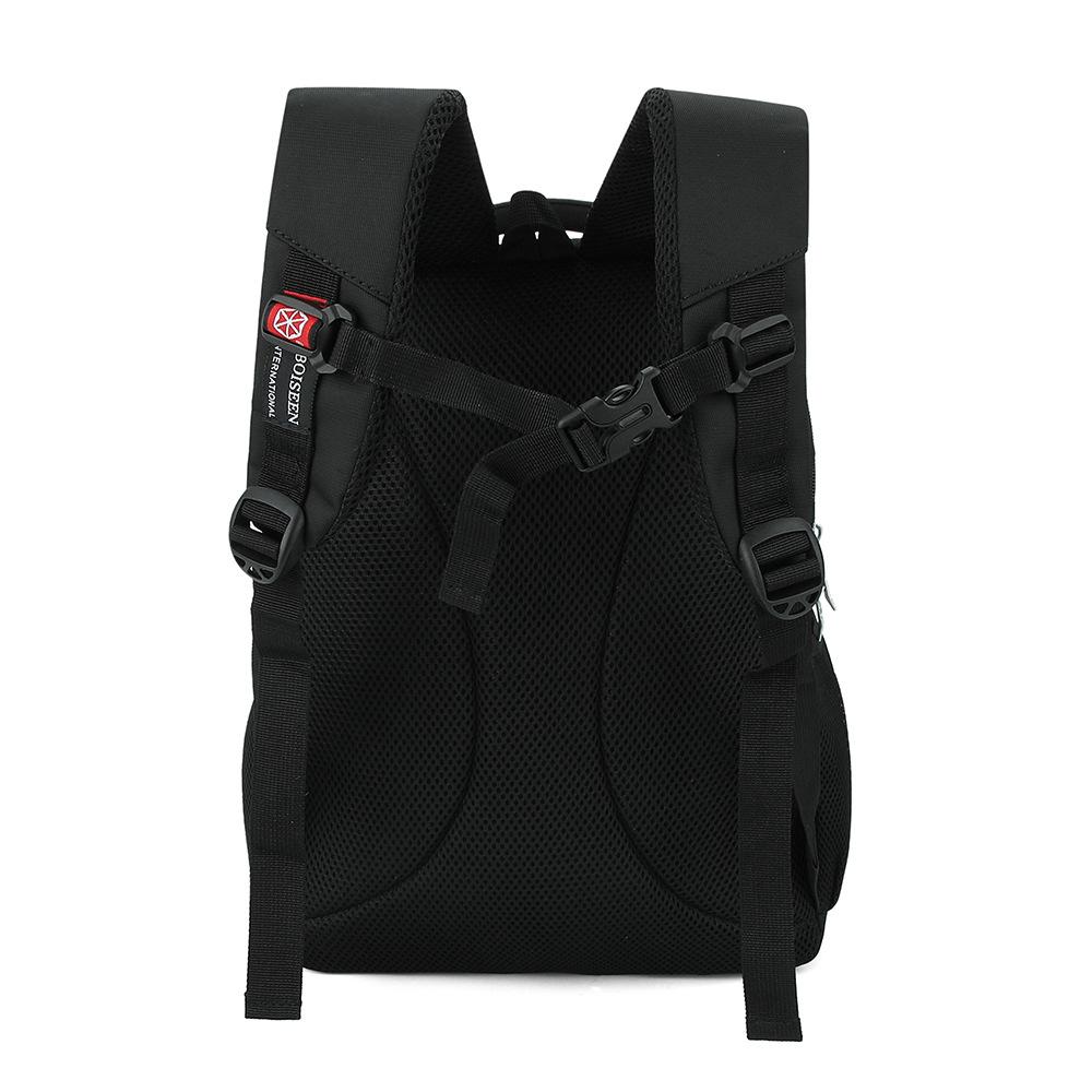 Мужская черная деловая сумка, многофункциональный водонепроницаемый рюкзак для ноутбука, школьная сумка с двумя плечами, большая вместительная дорожная сумка