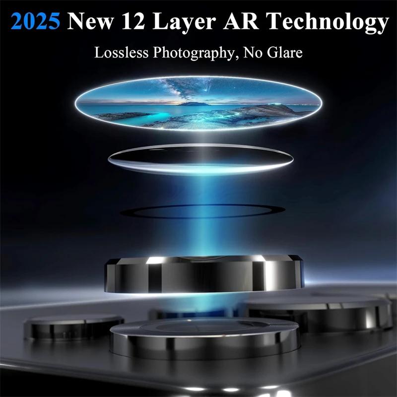 1 шт. 9D задняя закаленная стеклянная защита объектива камеры из титанового сплава для Samsung Galaxy S25 S24 S23 S22 Ultra мобильный телефон закаленная пленка для объектива