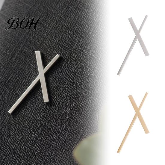 Safety Buckle Brooch 2Pcs Men Suit Brooch, X-Shaped Lapel Pin with Pin, Zinc Alloy Electroplated Metal Badge for Wedding Dresses Casual Coats