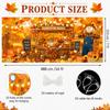 Fall Garage Door Cover 16 x 7 ft Thanksgiving Scarecrow Pumpkin