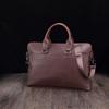 Men's Casual Fashion Crazy Horse Leather Briefcase Retro Business 15.6-inch Laptop Bag Shoulder Bag