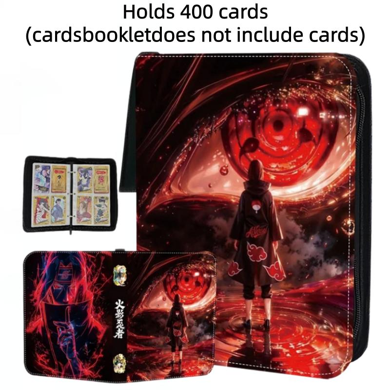 400/900 шт. Книга-альбом для карт NARUTO Папка для карт 4/9 ячеек для карт Коллекции игровых карт Двойной карман на молнии Держатель-альбом для коллекционера