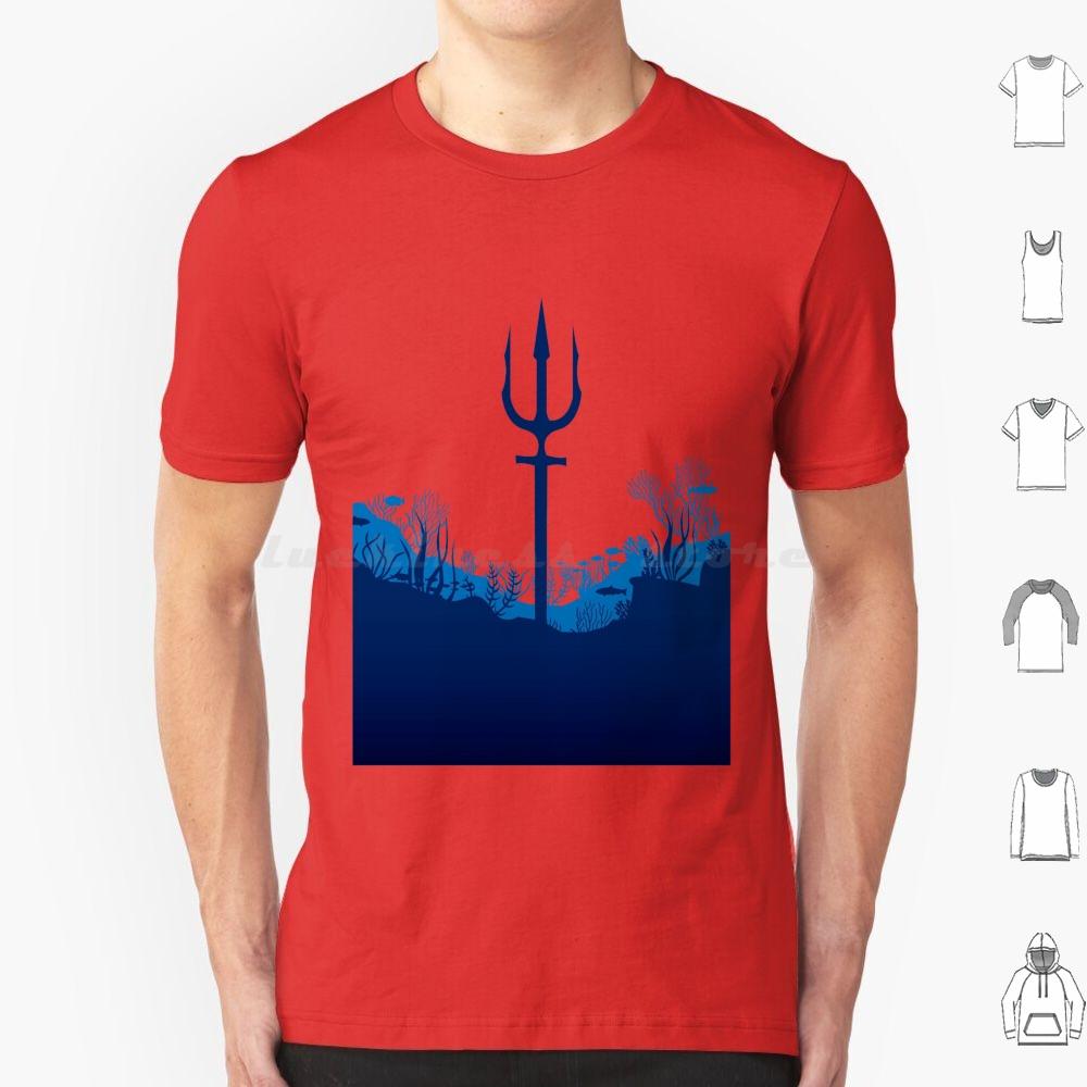 King Of Atlantis Trident T Shirt Cotton Men Women DIY Print Trident King Atlantic Atlantis Sea Ocean Aquaman Superhero Comic