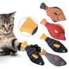 Кошачьи скрипучие игрушки, мягкая реалистичная имитация рыбы, домашнее животное, жевательные молярные интерактивные игрушки, устойчивые к укусам, плюшевые игрушки для котят, писк, игрушки для домашних животных