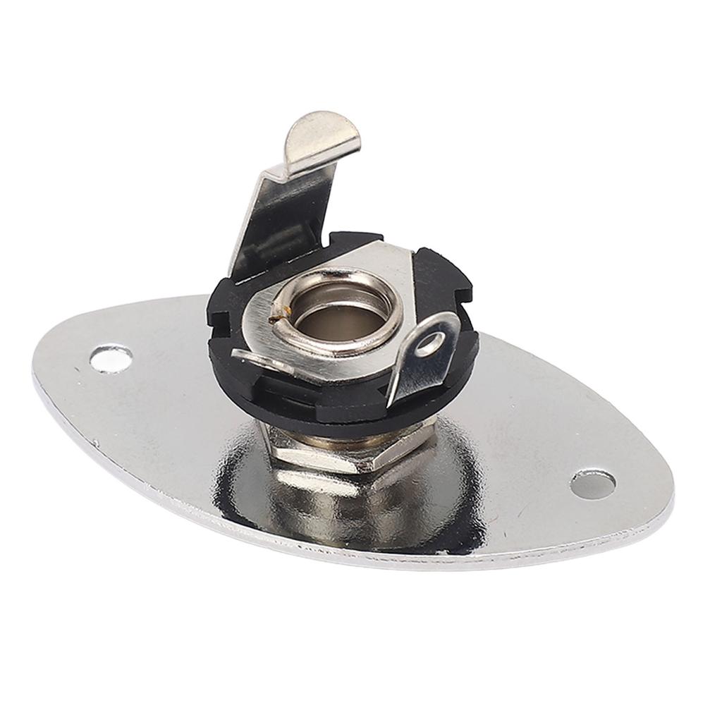 Гитарный джек овальной формы металлический универсальный 1/4 дюймовый джек гнездо пластина для стильных гитар