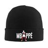 M-Mbapped Кепки-бини для футбола Шапки-бини Графическая вязаная шапка Осень Зима Повседневная Женская Мужская Хиппи Эластичная шапка