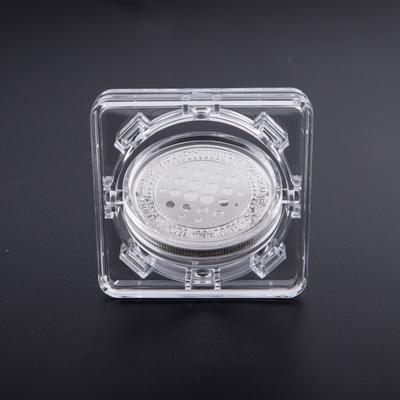 4 см акриловая витрина для монет, прозрачная коробка, защитная коробка для памятной медали