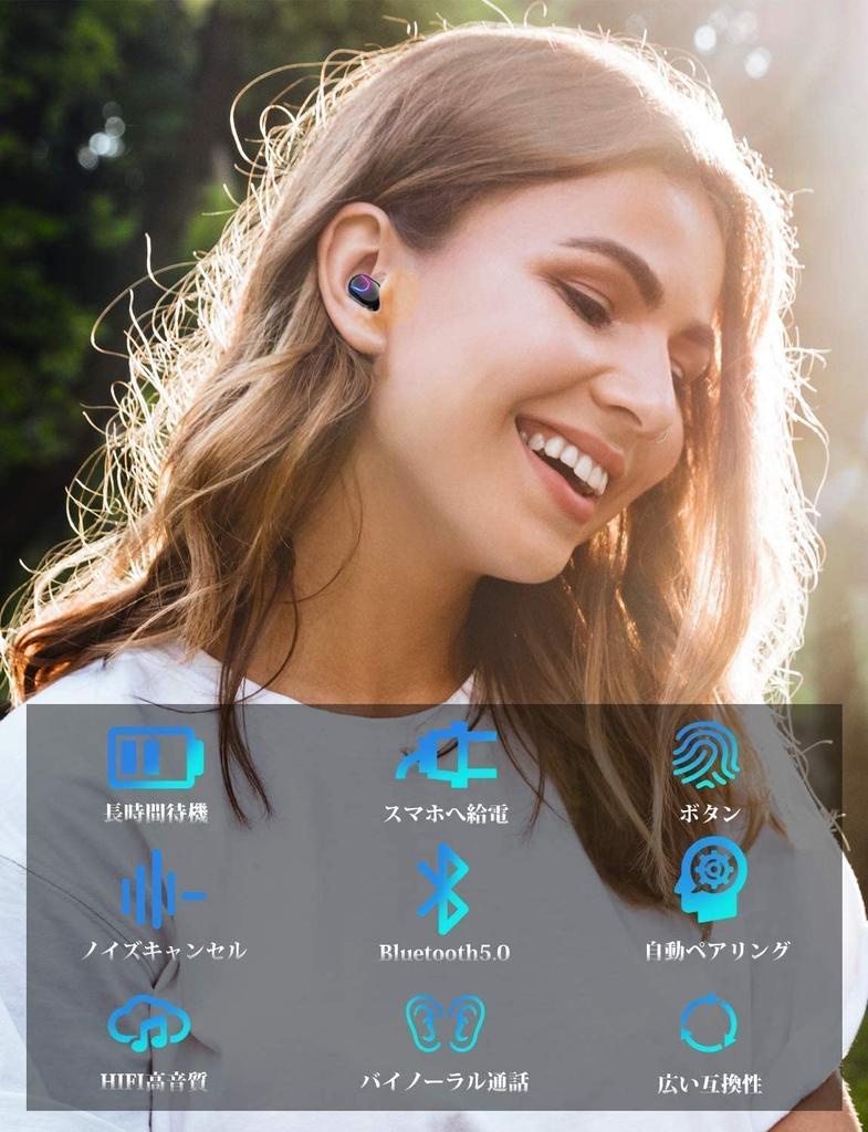 Bluetooth Equipped with Bluetooth Earphones Wireless Earphones Bluetooth Earphones Earphones with 6 Hours Playback Total 200 Hours Playback Comes with