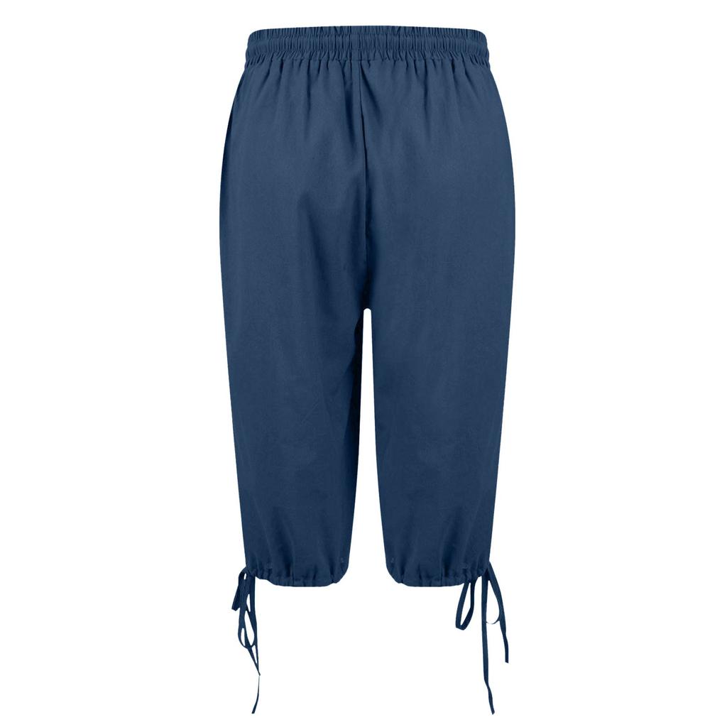 Женские повседневные брюки с эластичным шнурком и карманами, повседневные брюки с пятью брюками на шнуровке