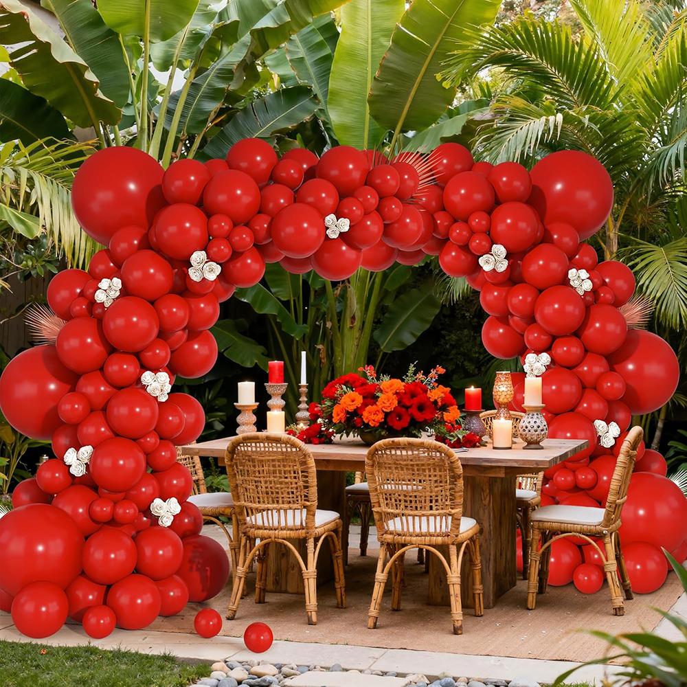 Valentine Day Themen Balloons Garland Red Balloon Arch Kit Wedding Anniversary Bridal Shower Birthday Party New Year Decoration