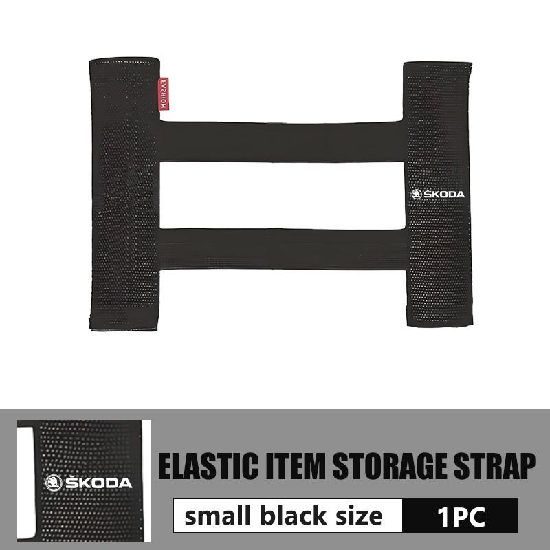 VIJT4 For Skoda Car Interior Organizer Back Rear Trunk Storage Mesh Fixed Straps Fabia 1 2 Octavia a7 RS Superb Rapid Yeti Karoq