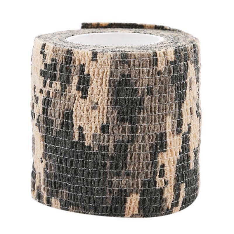 1pc/3pcs/5pcs Outdoor Camouflage Self-adhesive Telescopic Non-woven Tape Accessories