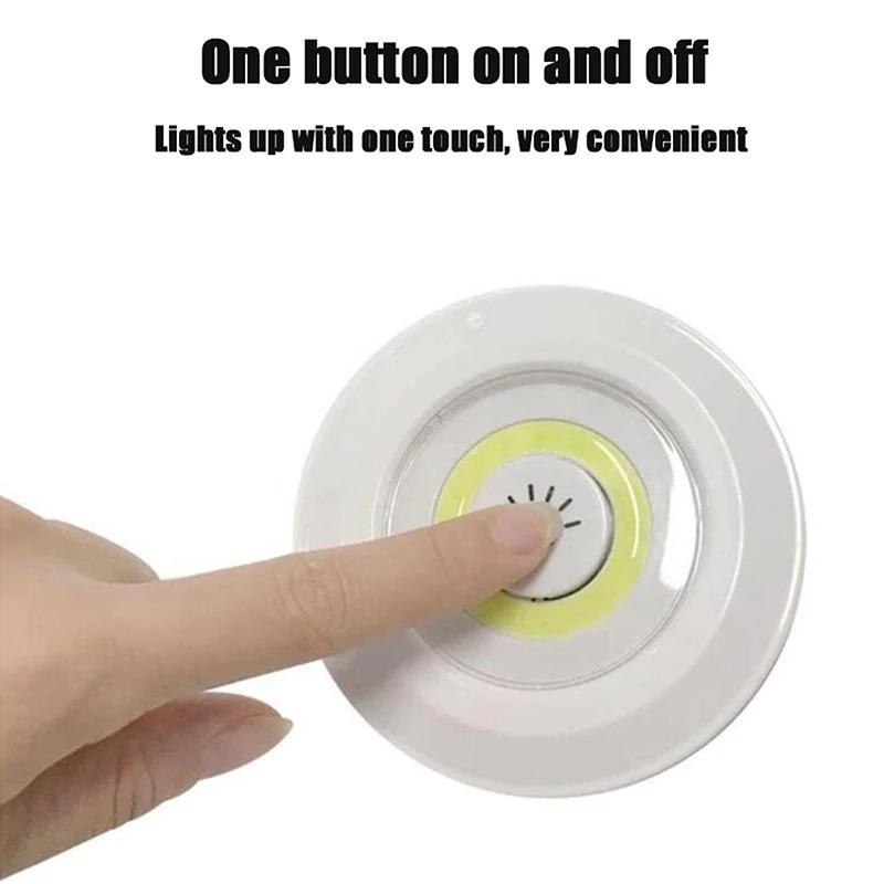 10W LED Under Counter Lights COB Light Battery Powered with Remote Control for Under Cabinet Closet Bedroom Kitchen Lighting