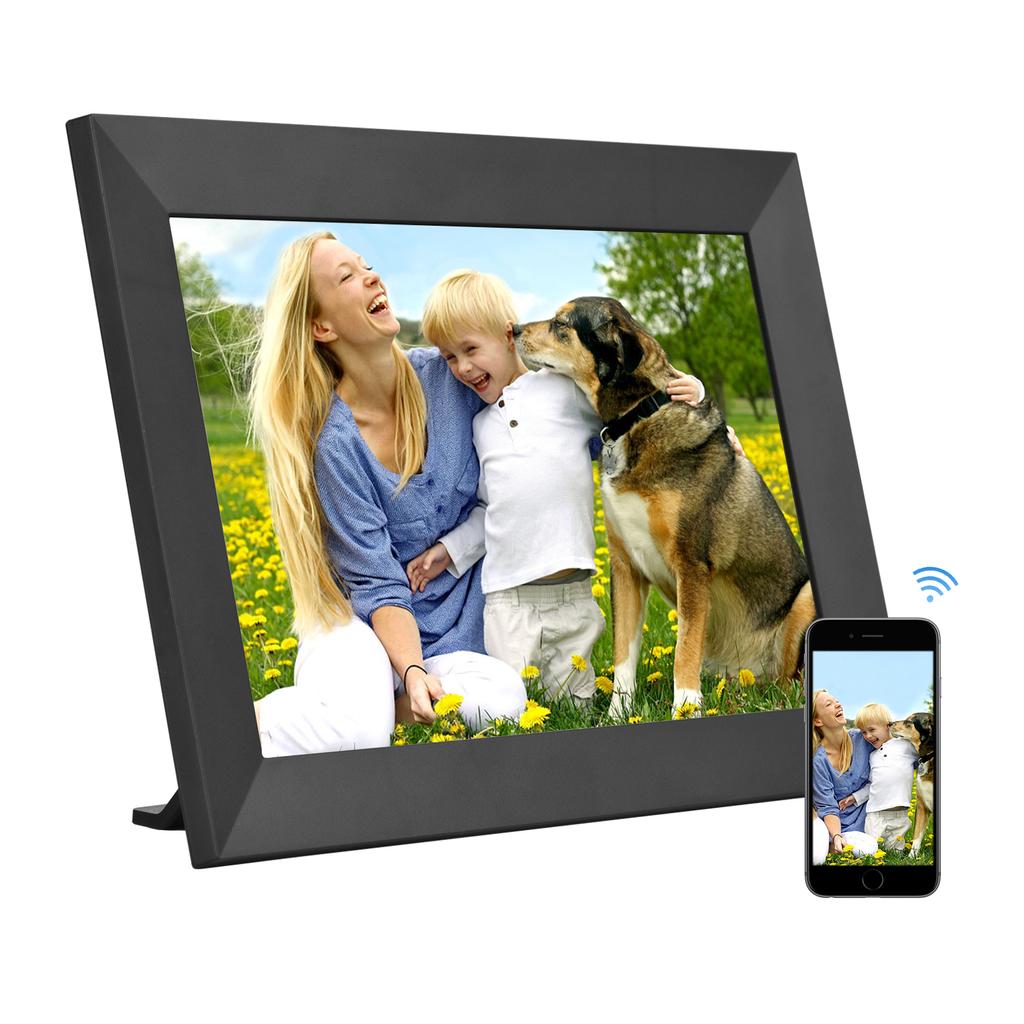 Andoer 10.1 Inch Smart WiFi Photo Frame Digital Picture Frame HD IPS Touch-screen 1280*800 Photo
