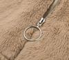 Women's Autumn/Winter Rabbit Hair Faux Fur Zipper Cardigan Coat