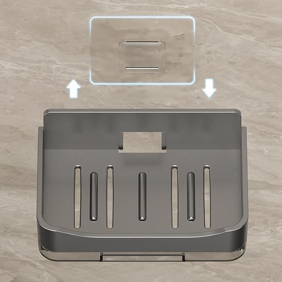 2 шт. настенная мыльница для душа прочная несущая полая конструкция простая установка держатель для мыла для ванной комнаты поднос