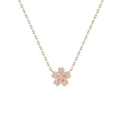 Официальный SAKURA Collection 18K Розовое Золото Подарок на День Рождения для Включает Ювелирное Изделие 152611223101 4℃ Ожерелье, Женское, Футляр, Номер