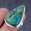 Кольцо из стерлингового серебра 925 пробы с натуральным азуритом и малахитом ручной работы, размер 8 d1j50
