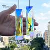 Faux Crystal Suncatcher Window Rainbow Maker Handmade Glass Hanging Pendant Lamp Chandelier Prisms for Home Garden Decor