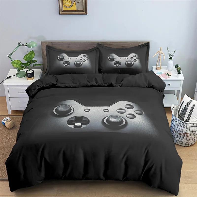 Comforter Soft Game Twin Full Queen King Bedding Set Microfiber Gamepad Controller Print Boys Video Games Comforter