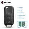 KEYYOU 3 кнопки дистанционный брелок 434 МГц с ID48 1K0959753G для VOLKSWAGEN VW PASSAT B5 B6 Skoda Tiguan Touran GOLF JETTA