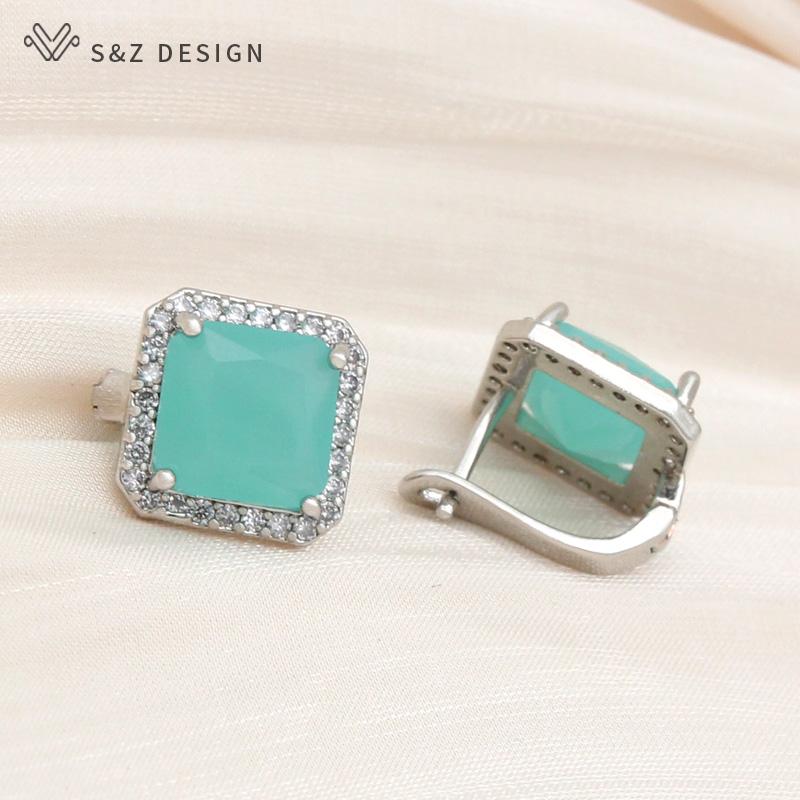 Модные квадратные серьги-капли с розовыми кристаллами для женщин, модные ювелирные изделия, розовое золото, восковая инкрустация, серьги-капельки с кубическим цирконием