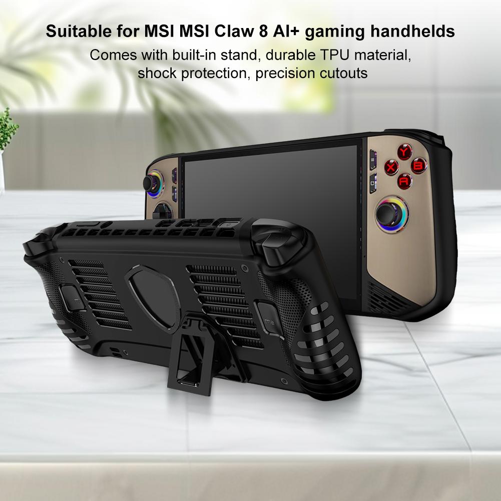 Защитный чехол для консоли MSI Claw 8 AI+ 2025 Защитный чехол ТПУ с подставкой Мягкий защитный чехол Ударопрочный