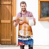 Funny Sleeveless Apron for Men Creative Cooking Apron with Adjustable Waist Ties White Elephant Gifts Holiday Aprons