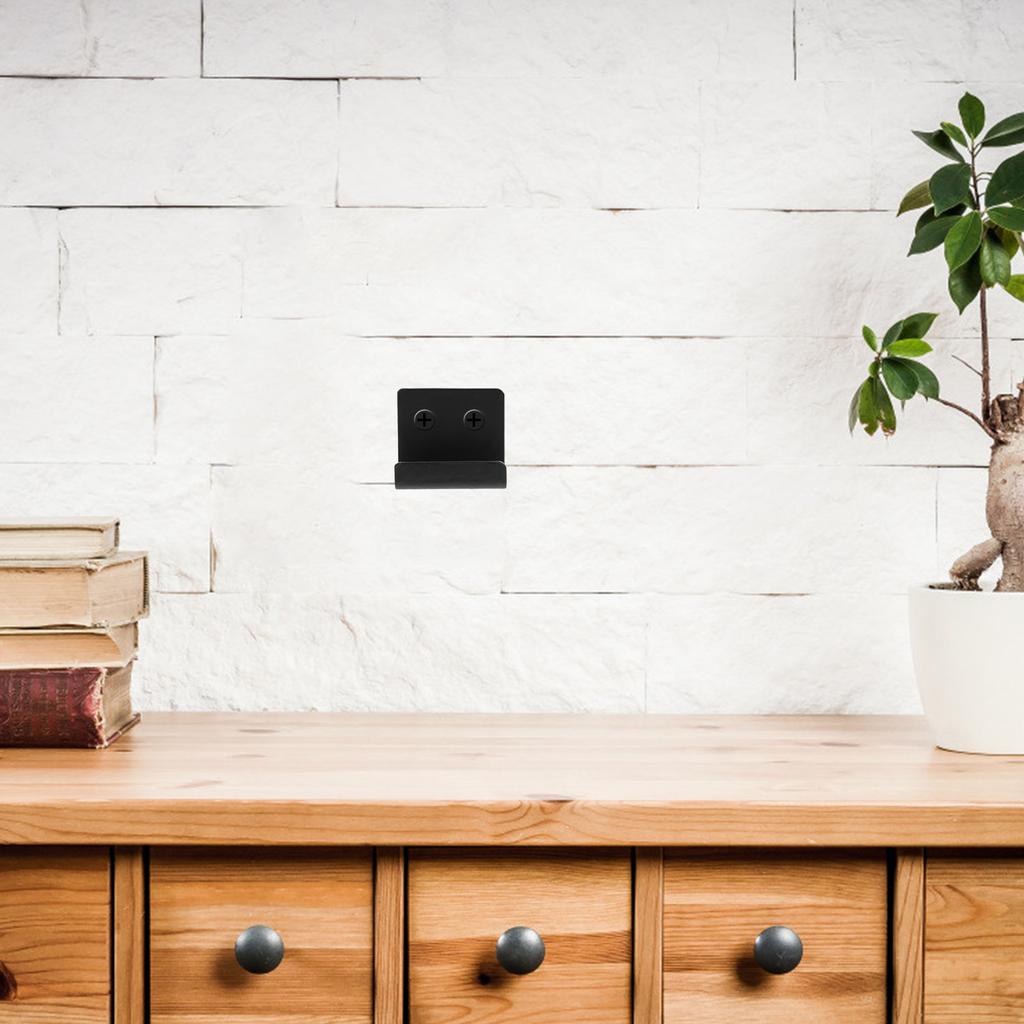 8Pcs Mirror Bracket Tile Hanger Adjustable Black Corner Wall Brackets Heavy Duty Tile Display Holder for Frameless Mirror