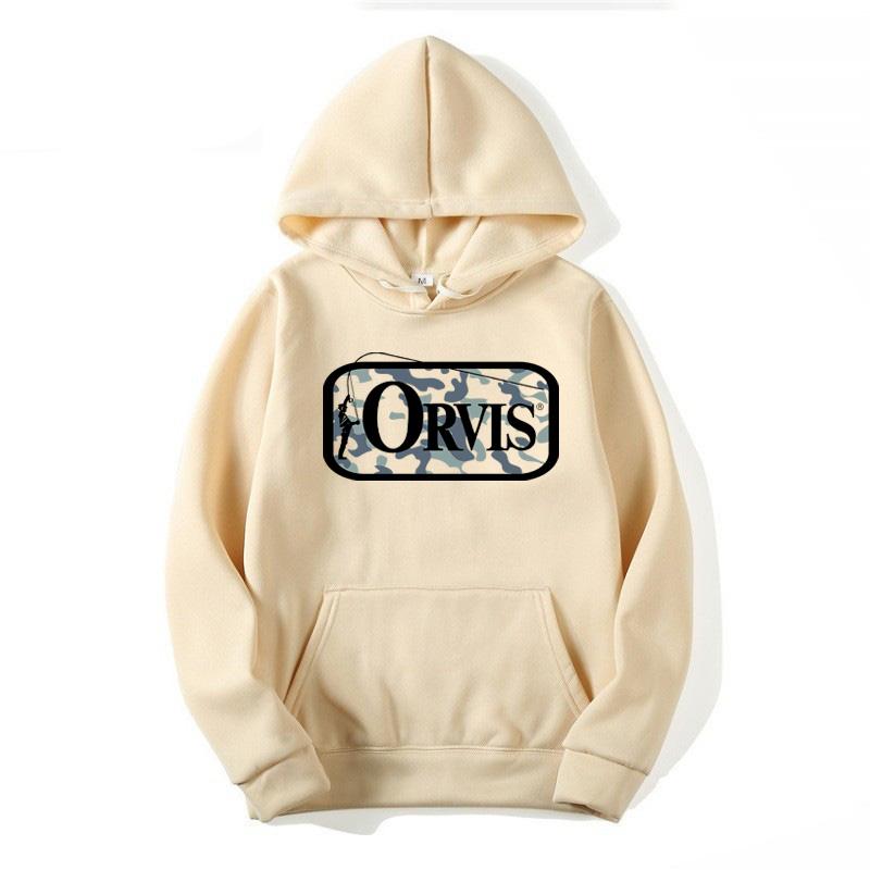Men's Stay Orvis front and back Printed Sweatshirts Classic Funny Hoodies for Women Sportswear Tops Fishing outdoors