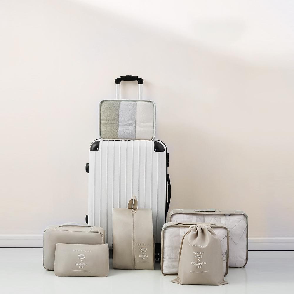 Blanket Shoes Organizers Bag Folding Travel Organizer Storage Bags Clothes Luggage Travel Organizer 7pcs Travel Storage Bag Set