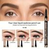 Водостойкая ручка для бровей, карандаш для микроблейдинга с 4 раздельными головками для естественного макияжа бровей - подходит для всех типов кожи